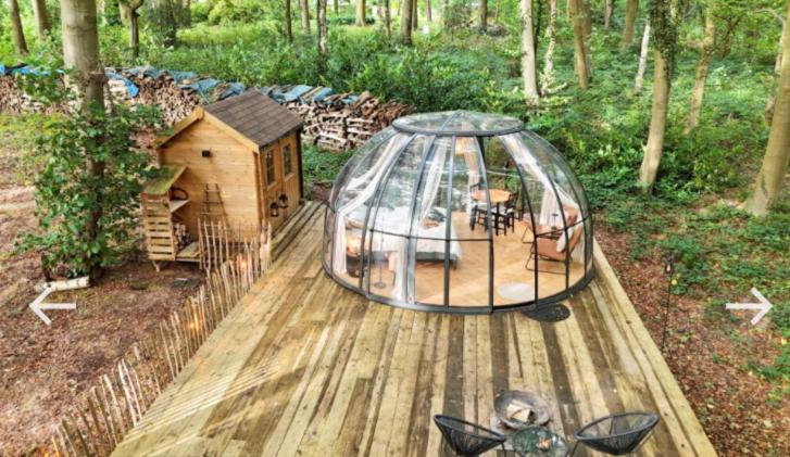 Le Dome De Namur - Une Nuit Insolite Dans Les Bois Bagian luar foto