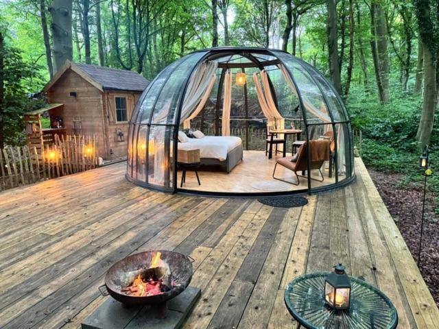 Le Dome De Namur - Une Nuit Insolite Dans Les Bois Bagian luar foto